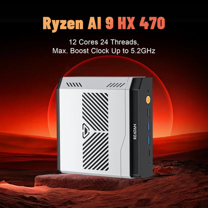 Reatan X8-NEO Mini PC AMD Ryzen AI 9 HX 470 32GB 1TB