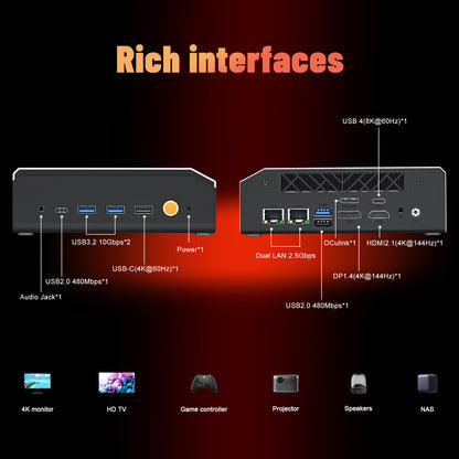 Reatan X8-NEO Mini PC AMD Ryzen AI 9 HX 470 32GB 1TB