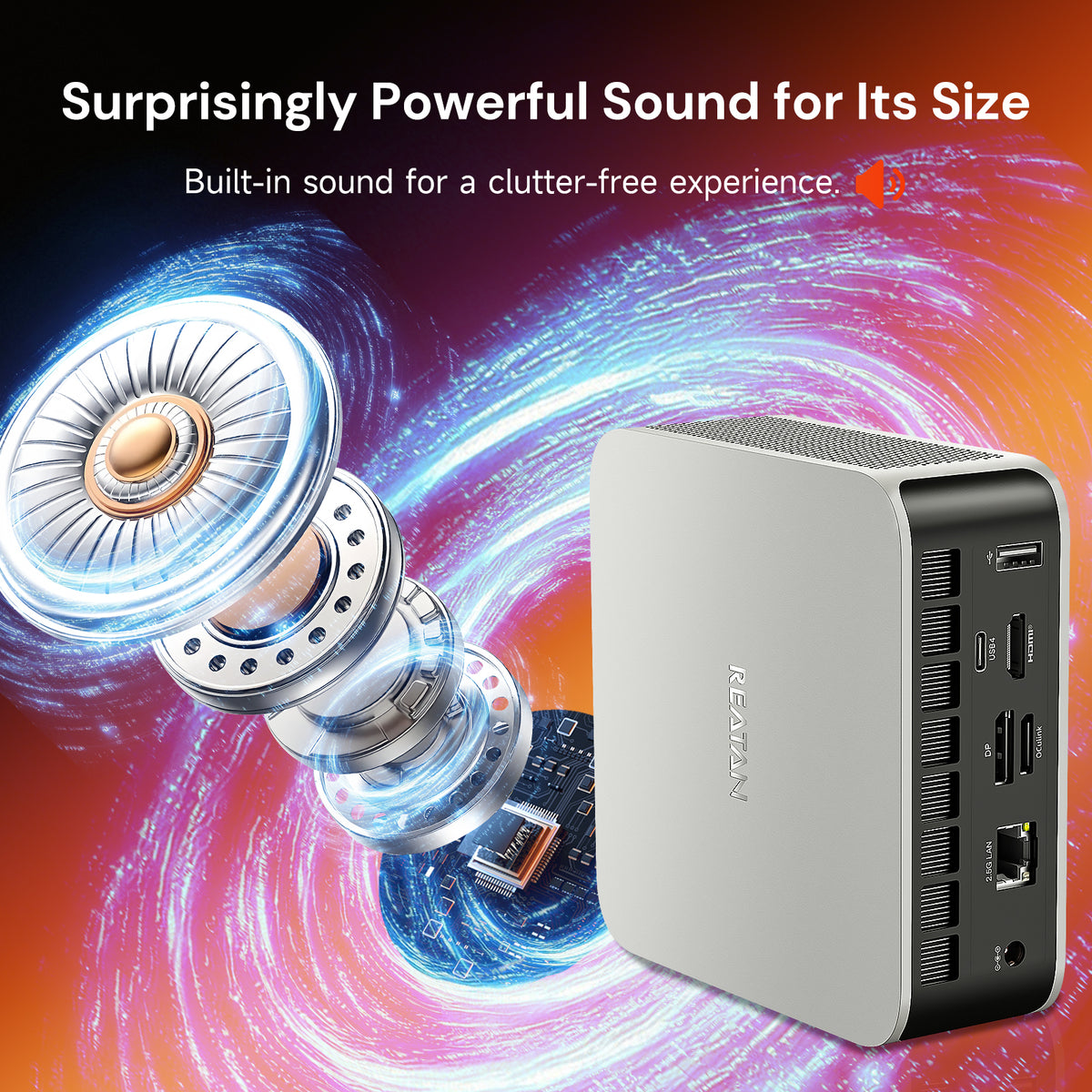 Reatan X8 AI Mini PC Ryzen AI 9 HX470 Crucial 48GB DDR5 1TB/2TB SSD with OcuLink