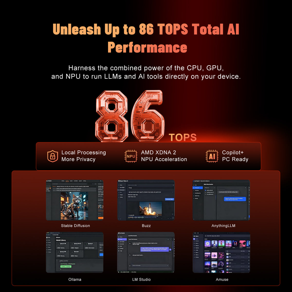 Reatan X8-NEO Mini PC AMD Ryzen AI 9 HX 470 32GB 1TB